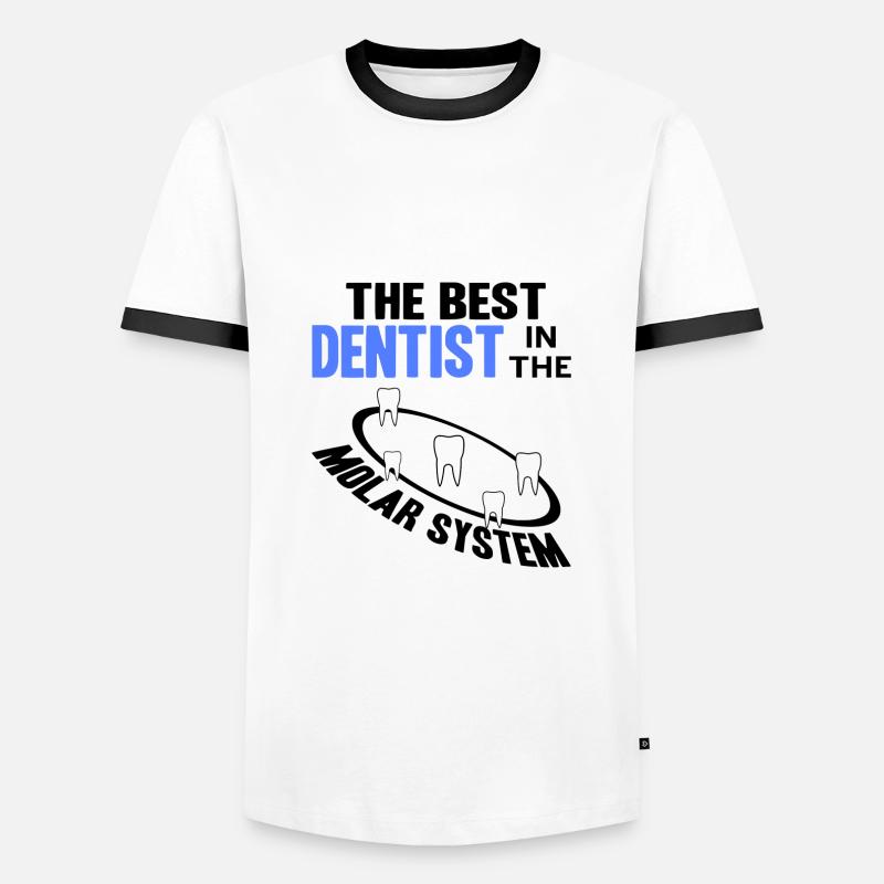 dentist - Men's Ringer Shirt - white/black