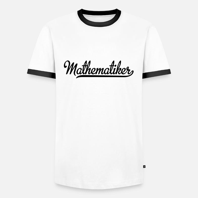 Mathematiker - Männer Kontrast-T-Shirt - Weiß/Schwarz
