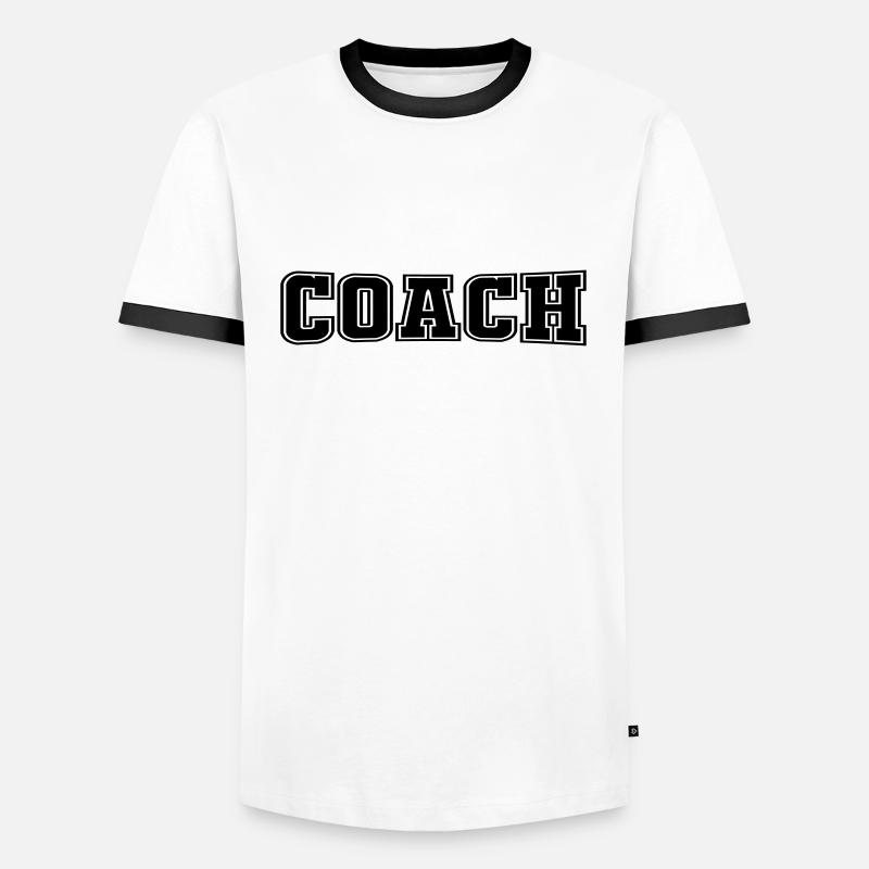 Coaching - Men's Ringer Shirt - white/black