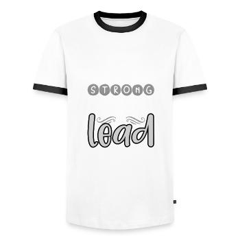 Women's Inspirational Gifts Strong Females Lead - Men's Ringer Shirt - white/black - Front - AI Model Female 172 light (172cm) & AI Model Male 178 dark (178cm)