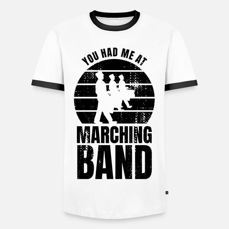 Percussion instrument - Men's Ringer Shirt - white/black