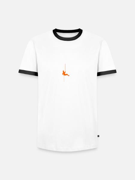 Herzschlag Klettern - Männer Kontrast-T-Shirt -