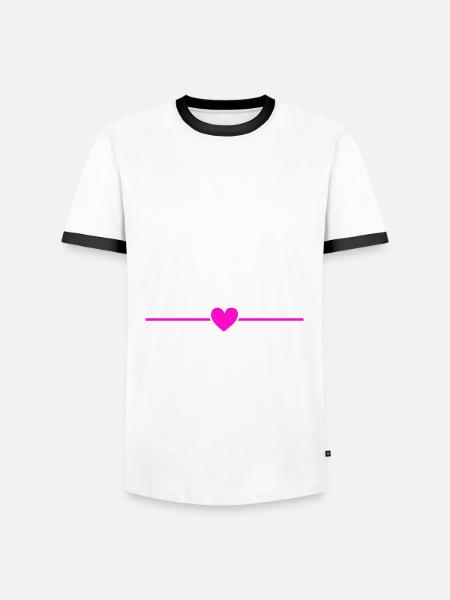 Malle 2024 - Männer Kontrast-T-Shirt - Weiß/Schwarz