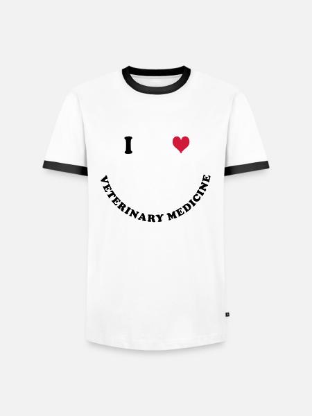 Veterinary medicine - Men's Ringer Shirt - white/black