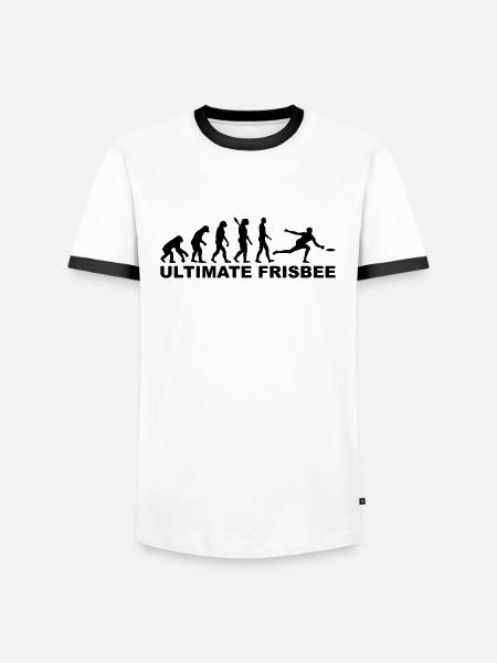 Ultimate Frisbee - T-shirt contrasté Homme - blanc/noir