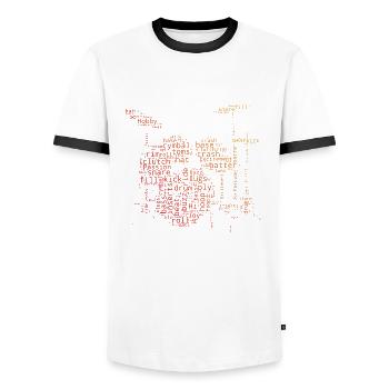 Drum Kit Schlagzeugspieler Damen Drummer - Männer Kontrast-T-Shirt - Weiß/Schwarz - Vorne - AI Model Female 172 light (172cm) & AI Model Male 178 dark (178cm)