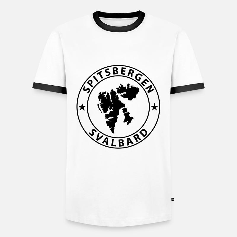Svalbard - Men's Ringer Shirt - white/black