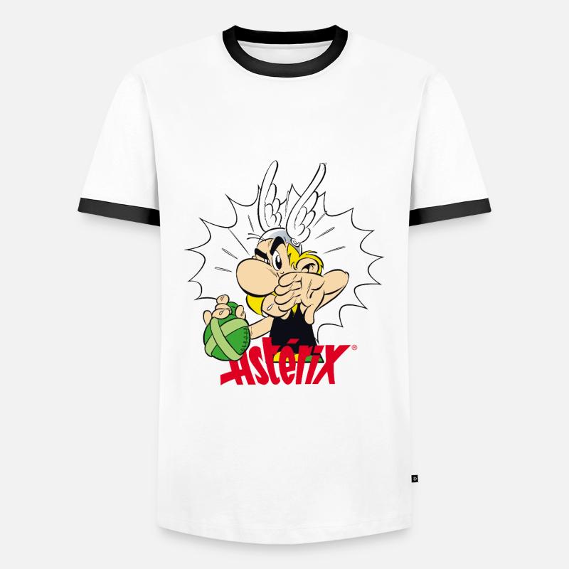 Asterix & Obelix - Asterix with elixir - Men's Ringer Shirt - white/black