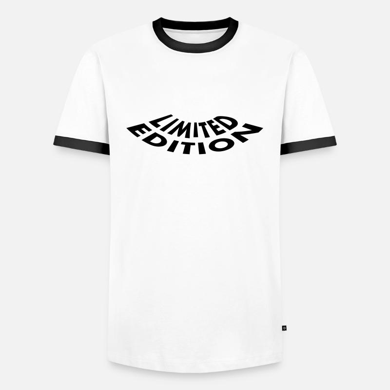limited_edition - Männer Kontrast-T-Shirt - Weiß/Schwarz