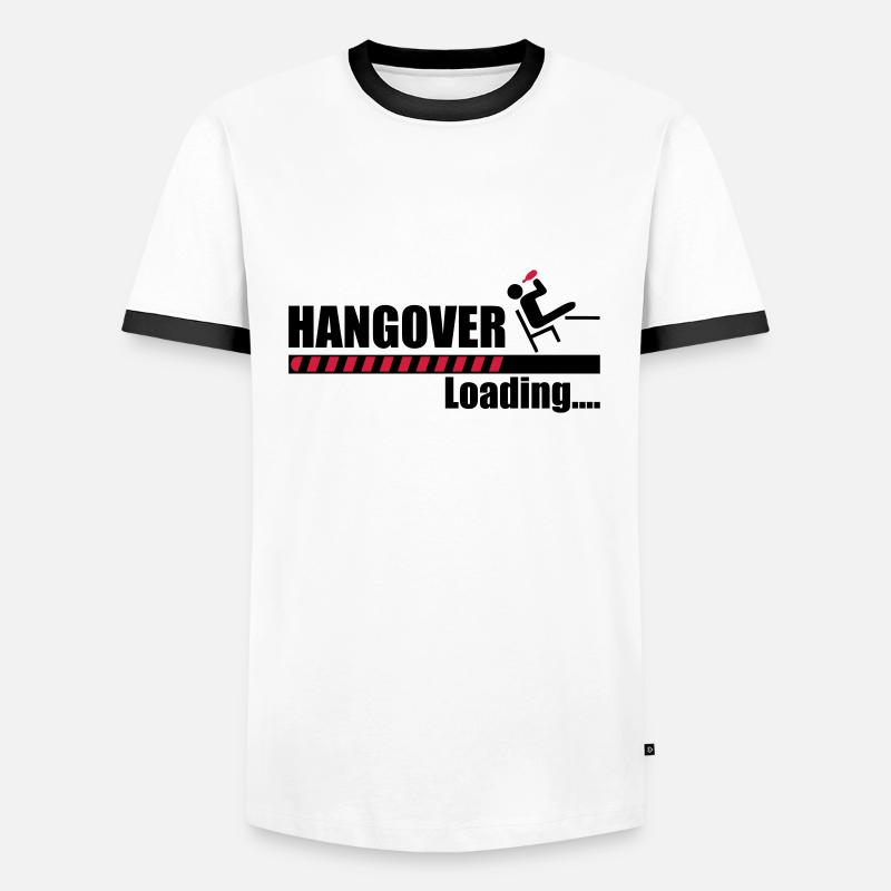 Hangover loading - Men's Ringer Shirt - white/black
