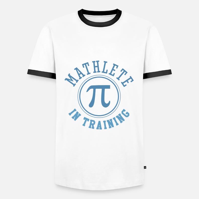 Mathlet im Training - Männer Kontrast-T-Shirt - Weiß/Schwarz