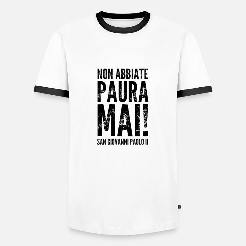 Never be afraid N - Men's Ringer Shirt - white/black