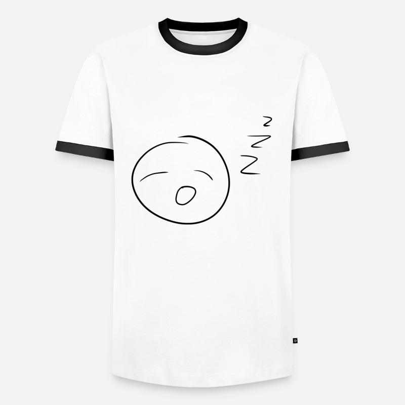 Boredom boring - Men's Ringer Shirt - white/black