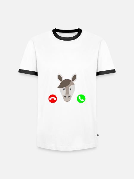 Mon cheval m'appelle - T-shirt contrasté Homme - 