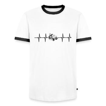 Ich liebe Rasenmäher Lawn Mover Shirt Geschenk - Männer Kontrast-T-Shirt - Weiß/Schwarz - Vorne - AI Model Female 172 light (172cm) & AI Model Male 178 dark (178cm)