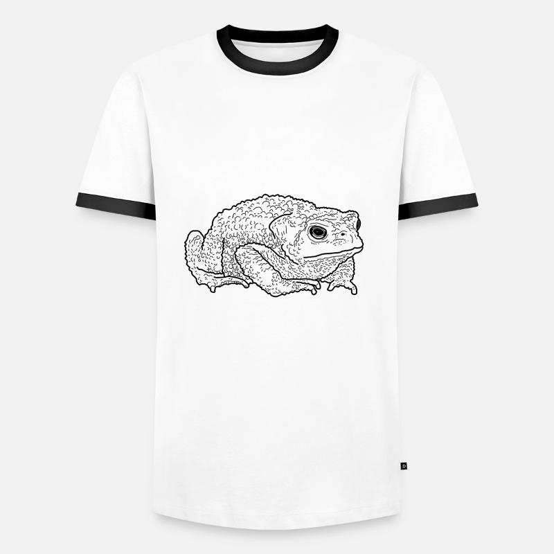 toad - Men's Ringer Shirt - white/black