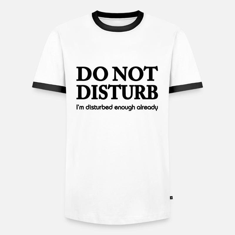 Do not disturb! - Men's Ringer Shirt - white/black