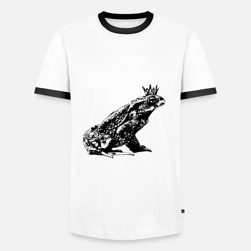 Crowned Toad - Men's Ringer Shirt - white/black