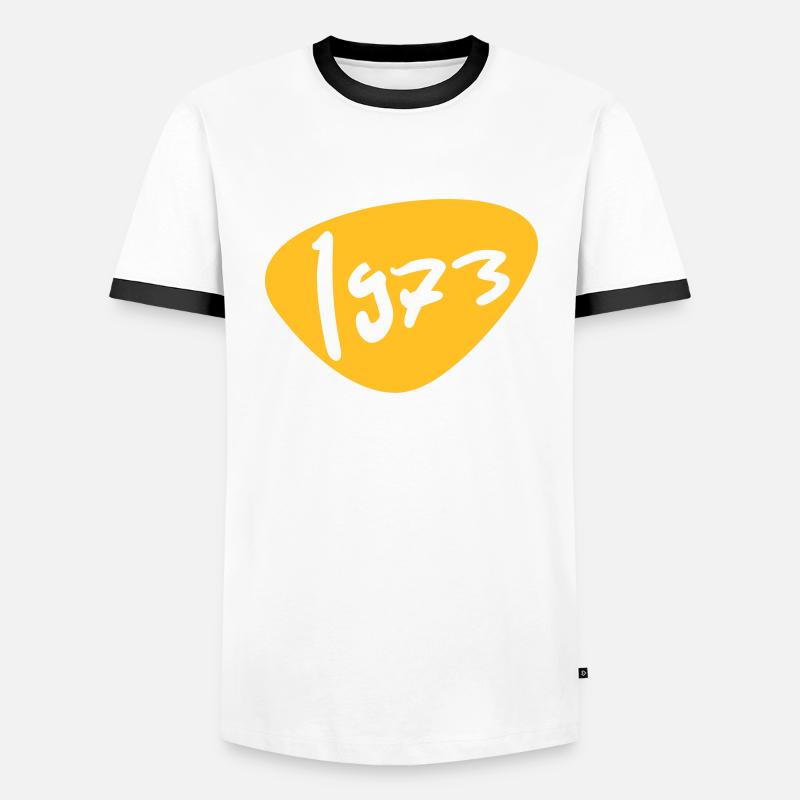 1973 - Men's Ringer Shirt - white/black