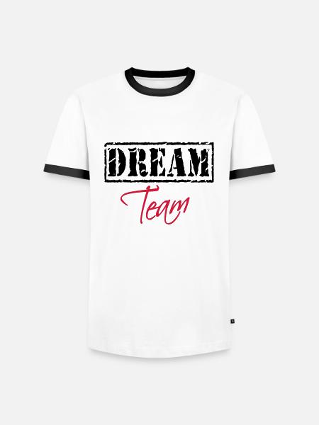 Dream Team - T-shirt contrasté Homme - blanc/noir