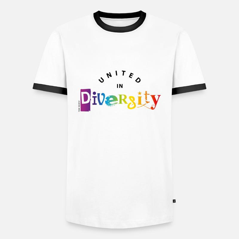 diversity / diversity 2 - Men's Ringer Shirt - white/black