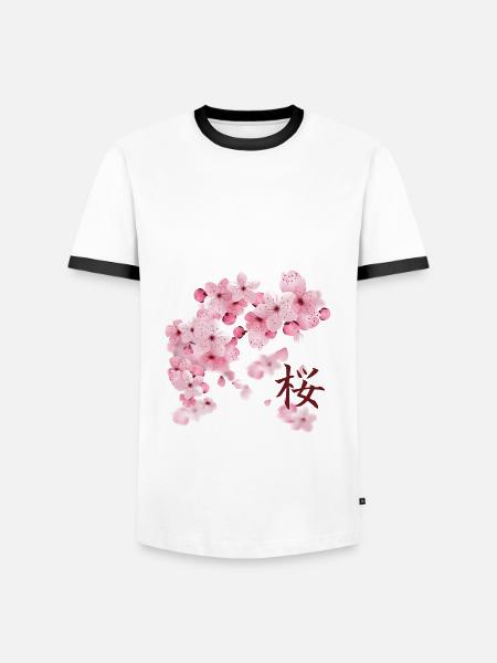 Fiori di ciliegio giapponesi - Sakura - Maglietta Contrast da uomo - 