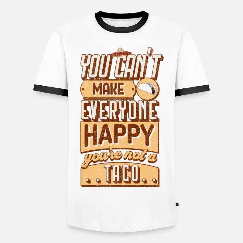Taco - Men's Ringer Shirt - white/black