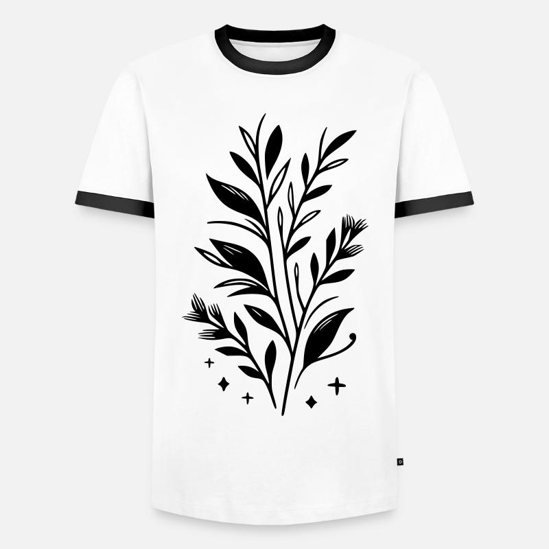 Branch Branch - Men's Ringer Shirt - white/black