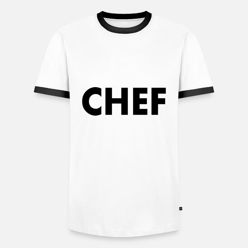 Chef - Men's Ringer Shirt - white/black
