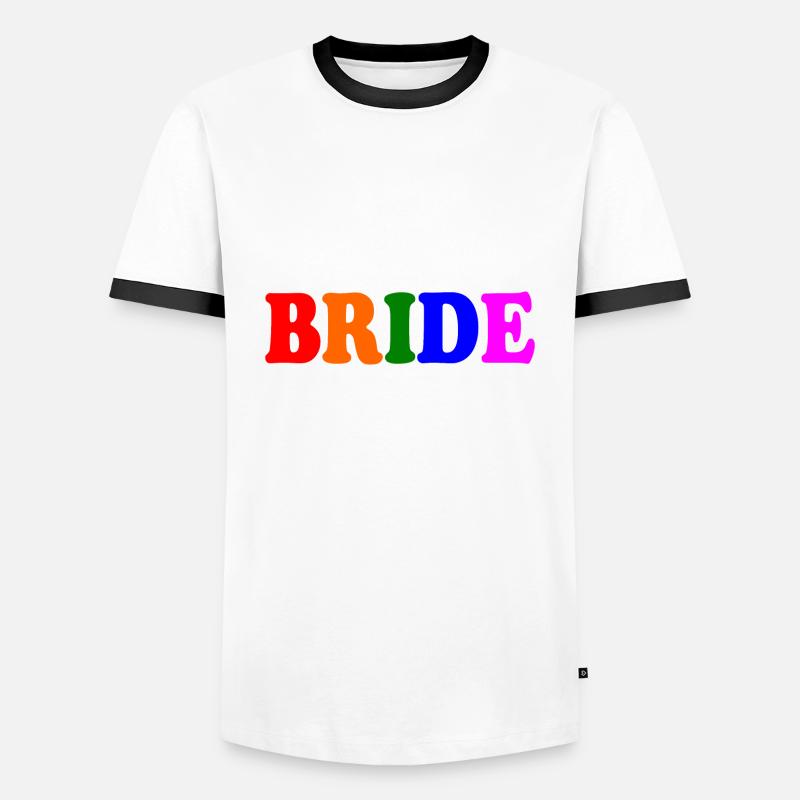 Bride - Men's Ringer Shirt - white/black