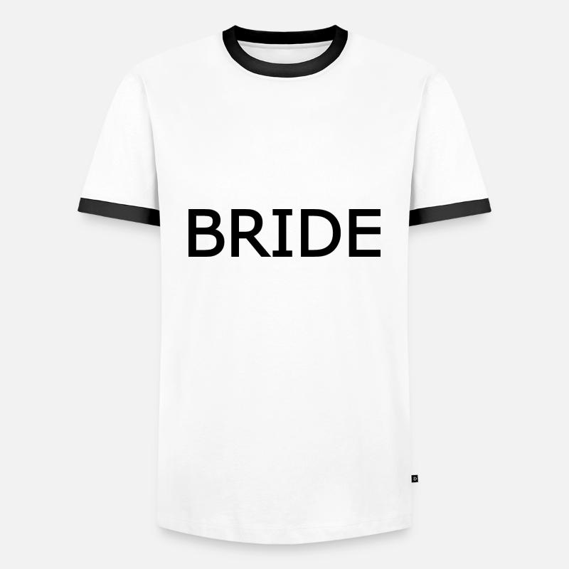 Bride - Männer Kontrast-T-Shirt - Weiß/Schwarz