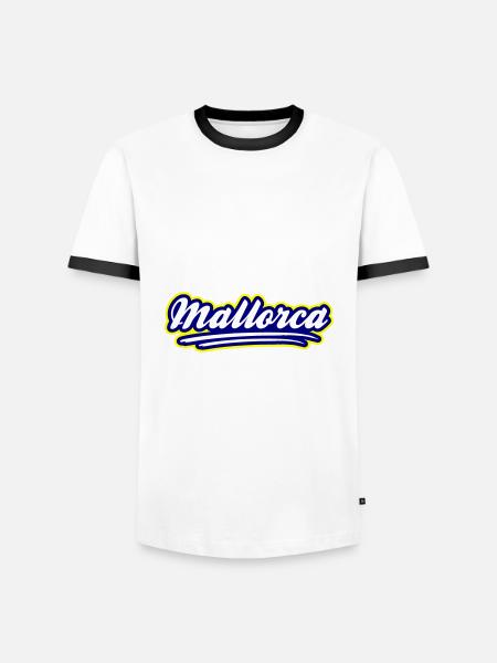 Mallorca Stylish - Men's Ringer Shirt - white/black