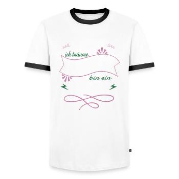 geburtstag hundeliebhaber hunderasse humor - Männer Kontrast-T-Shirt - Weiß/Schwarz - Vorne - AI Model Female 172 light (172cm) & AI Model Male 178 dark (178cm)