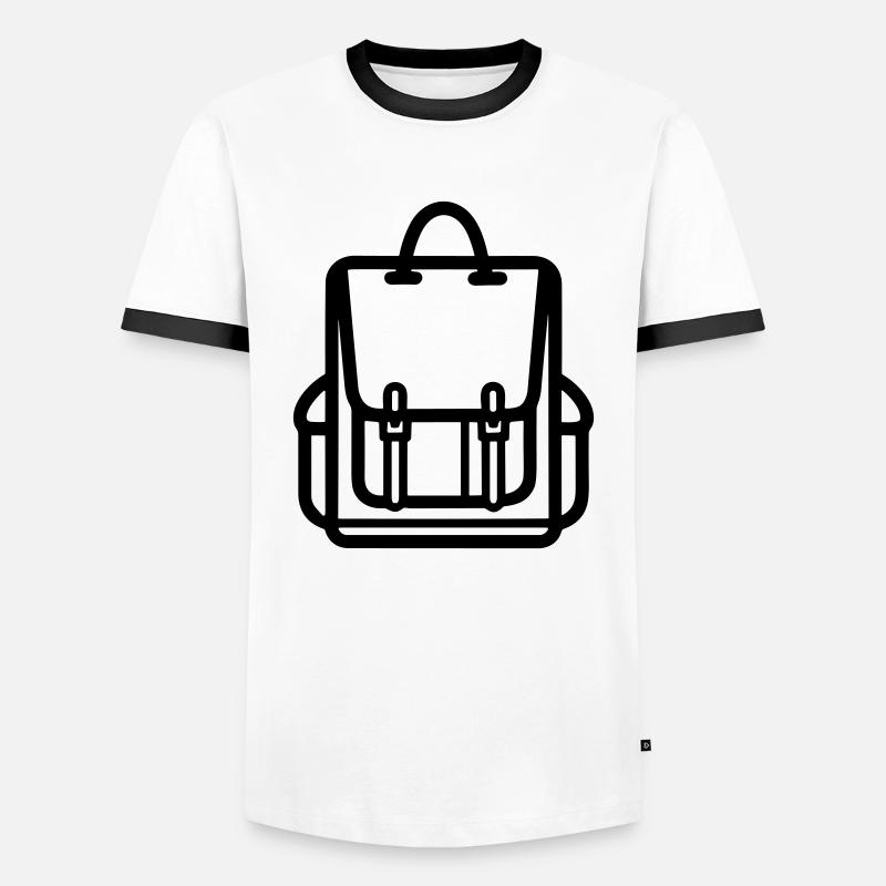 Backpack - Men's Ringer Shirt - white/black