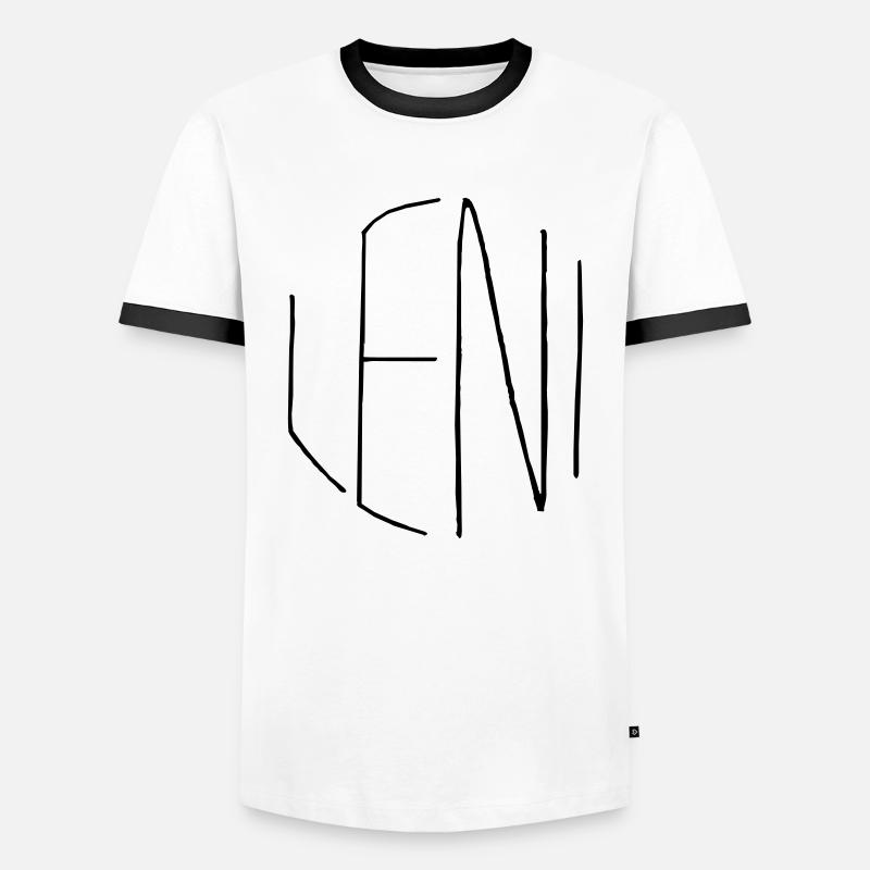 Leni - Men's Ringer Shirt - white/black