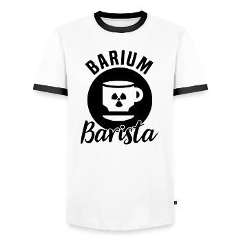 Health Technician Radiologist X-ray Coffee - Men's Ringer Shirt - white/black - Front - AI Model Female 172 light (172cm) & AI Model Male 178 dark (178cm)