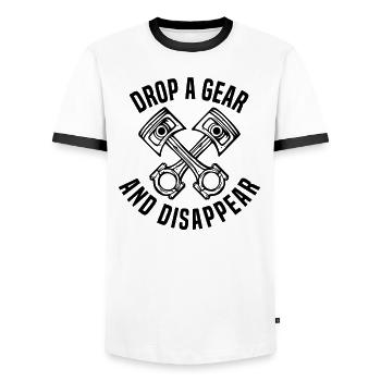 Racing Driver Racing Car Tuning Racing Motorsport - Men's Ringer Shirt - white/black - Front - AI Model Female 172 light (172cm) & AI Model Male 178 dark (178cm)