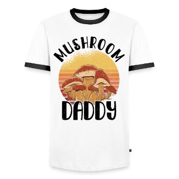 Mushroom Picker Mushroom Mushroom Hunters Mushroom Lovers Mushroom Farm - Men's Ringer Shirt - white/black - Front - AI Model Female 172 light (172cm) & AI Model Male 178 dark (178cm)