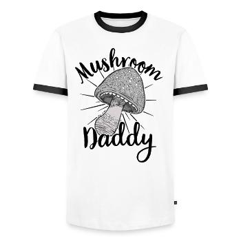 Mushroom Picker Mushroom Mushroom Hunters Mushroom Lovers Mushroom Farm - Men's Ringer Shirt - white/black - Front - AI Model Female 172 light (172cm) & AI Model Male 178 dark (178cm)