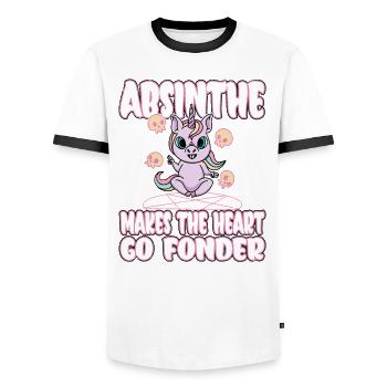 Satan Beelzebub Teufel Gothic Pentagram Mystisch - Männer Kontrast-T-Shirt - Weiß/Schwarz - Vorne - AI Model Female 172 light (172cm) & AI Model Male 178 dark (178cm)