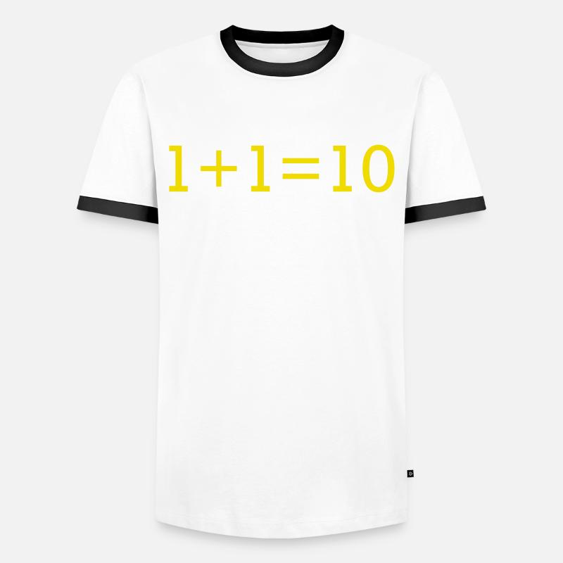 Computer programming - Men's Ringer Shirt - white/black