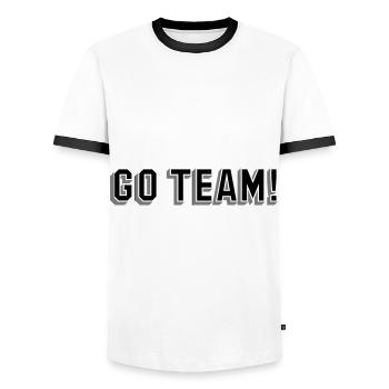 Los Team Teamsport Mannschaft Sport Geschenk - Männer Kontrast-T-Shirt - Weiß/Schwarz - Vorne - AI Model Female 172 light (172cm) & AI Model Male 178 dark (178cm)