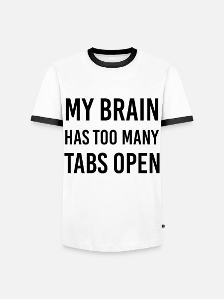 Funny saying Gift Funny - Men's Ringer Shirt - white/black