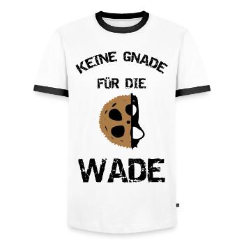 Keine Gnade für die Wade Fahrrad Bike - Männer Kontrast-T-Shirt - Weiß/Schwarz - Vorne - AI Model Female 172 light (172cm) & AI Model Male 178 dark (178cm)
