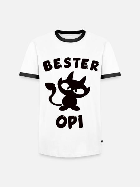 cooles bester Opi Design - Männer Kontrast-T-Shirt - 