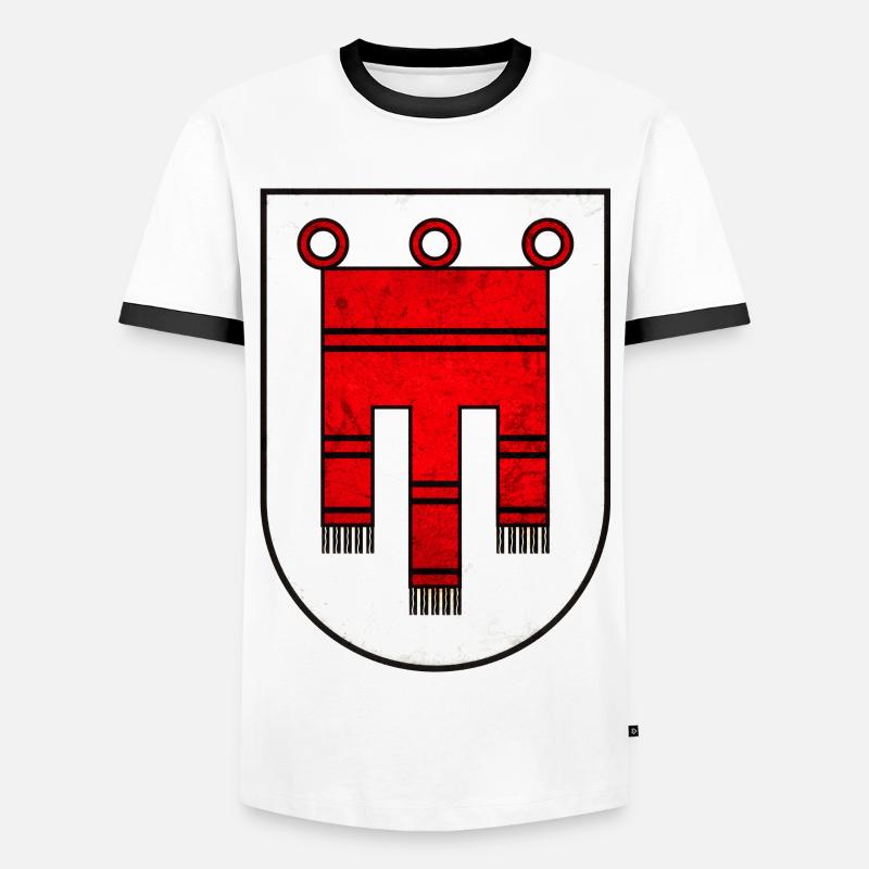 Vorarlberg - Men's Ringer Shirt - white/black