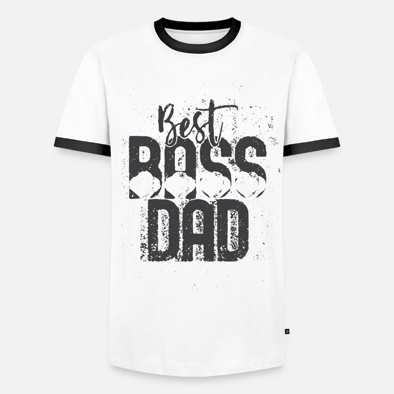 Best Dad Statement Tee - Men's Ringer Shirt - white/black