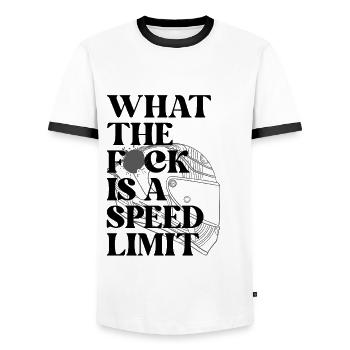 Car - Men's Ringer Shirt - white/black - Front - AI Model Female 172 light (172cm) & AI Model Male 178 dark (178cm)