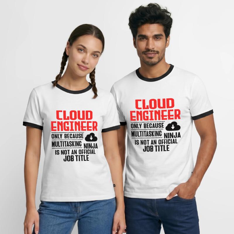 Cloud Administrator Cloud Devops Men's Ringer Shirt