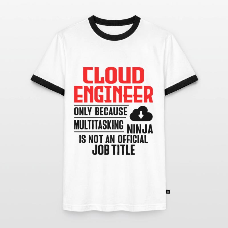 Cloud Administrator Cloud Devops Men's Ringer Shirt